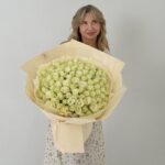 Букет «101 белая роза Кения»